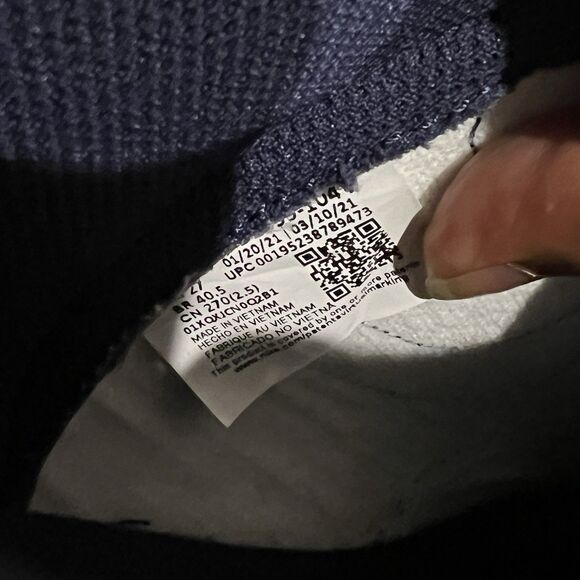 Nike Dunk High Men's Size 9 Midnight Navy Blue/White DD1399-104 - Picture 7 of 11